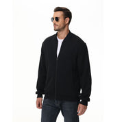 Men's Knit Plaid Zip Jacket - Noah