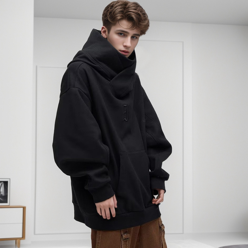 Oversize Turtleneck Hooded Sweater - Charles